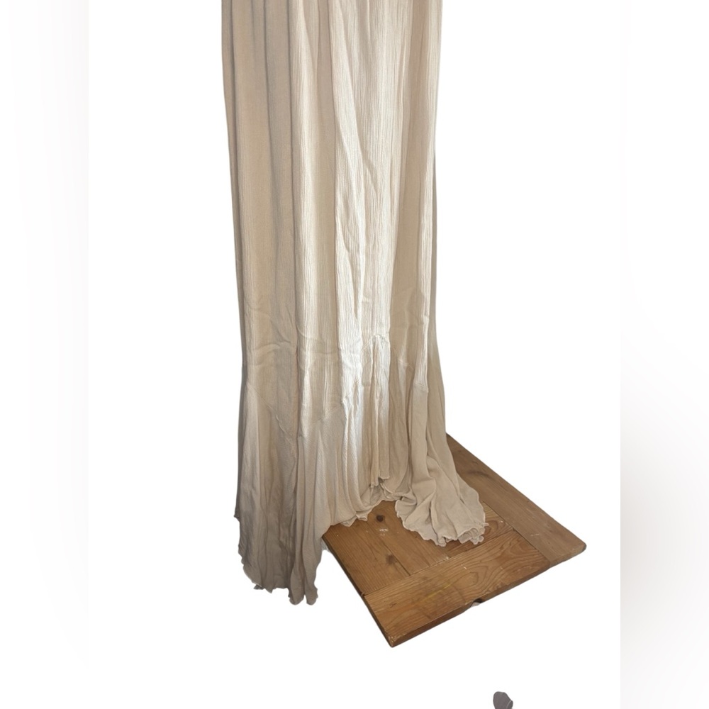 Free People Endless summer showstopper maxi dress size M Cream Textured Detail - Picture 8 of 11